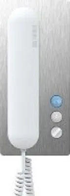 Obrázek produktu pro Domácí analogový telefon, nerez/bílá - Interkomový telefonní telefon bílý HTA 811-0 E/W