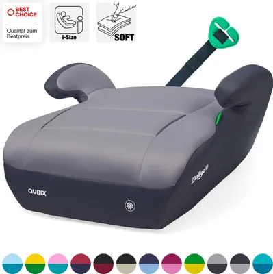 Obrázek produktu pro Daliya® QUBIX – dětská podsedací podložka i-Size, autosedačka pro děti od 125 do 150 cm s vedením bezpečnostního pásu, měkkým polstrováním a snímatelným potahem, podsedák, dětská autosedačka