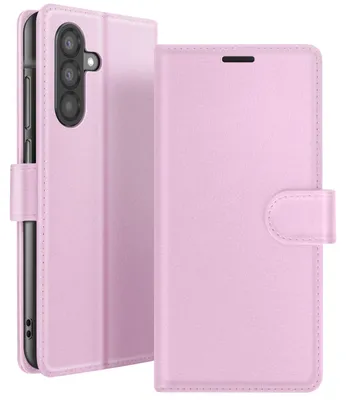 Image de Zanaé, étui portefeuille avec rabat magnétique et support pour Samsung Galaxy A37, rose