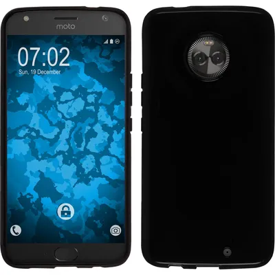 Produktbild von PhoneNatic Case kompatibel mit Lenovo Moto X4 - schwarz Silikon Hülle  Cover