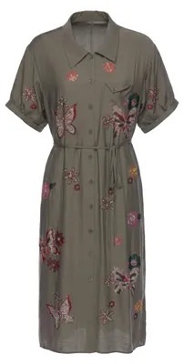 Image de Robe pour femme EMBELL - verte, taille M