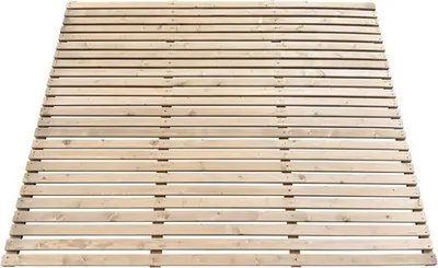 Obrázek produktu pro Kondela Dřevěná zahradní zástěna Fildo Typ 3 180x150 cm - hnědá