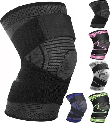 Produktbild von Famanu Kniebrace Verstellbar für Kompression und Unterstützung - Antirutsch Knie-Manschette