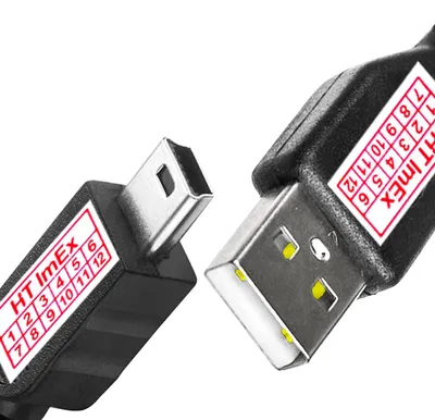 Produktbild von USB Kabel Mini USB-B Kabel USB A 2.0 auf Mini B Stecker Anschlusskabel 480Mbit/s