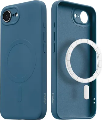Zdjęcie produktu dla imoshion Kolorowy tył z MagSafe dla Apple iPhone 17e / 16e – ciemnoniebieski