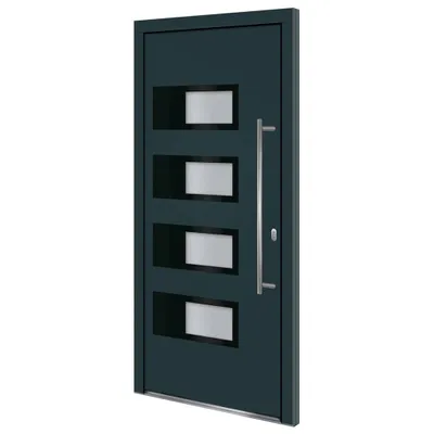 Produktbild von vidaXL Haustür Anthrazit 100x210 cm Aluminium und PVC