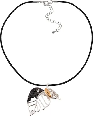 Produktbild von Steuer Modeschmuck Anhänger mit Kette Metall 52,5cm schwarz 445040011