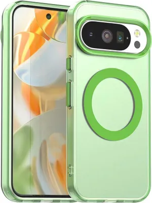 Immagine prodotto di Custodia MagSafe per Google Pixel 10 Pro XL - Cover posteriore Phonesta HardFrost Semi-Trasparente - Verde opaco