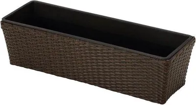 Image de Barquettes en plastique - 49 x 16 x 14 cm - marron