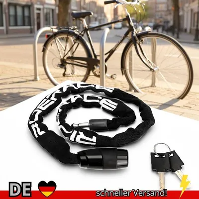 Produktbild von RIDERACE Fahrradkettenschloss Tragbar Diebstahlschutz Hohe Sicherheit MTB