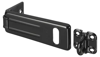 Produktbild von Master Lock 704EURDBLK Türschloss mit Sicherheitsüberfalle für den Außenbereich, 11 x 4,4 cm, Schwarz