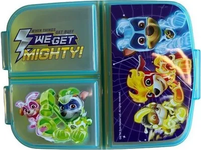 Produktbild von Brotdose Lunch to Go Vesper Dose Paw Patrol we get Mighty, 3 Fächer, 18x13x5,5cm
