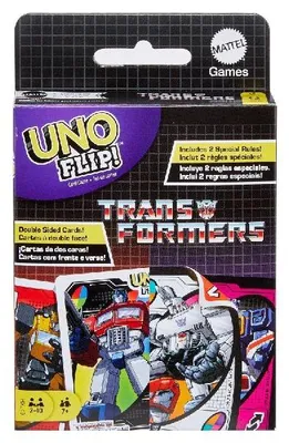 Produktbild von UNO Flip! Transformers Kartenspiel für Kinder und Familienabende