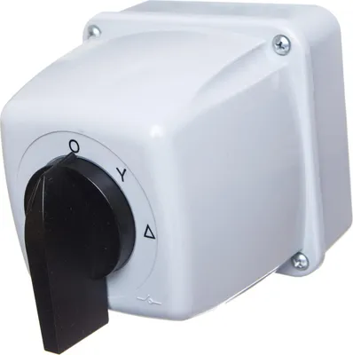 Zdjęcie produktu dla Łącznik krzywkowy gwiazda-trójkąt 3P 25A IP44 Bend 25-23 w obudowie 922513
