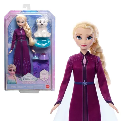 Produktbild von Disney Die Eiskönigin ELSA Puppe und Eisbärfigur Spielzeugfiguren Elsa-modepuppe