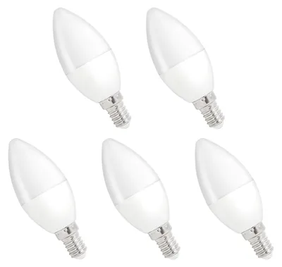 Produktbild von Spectrum E14 LED Kerzenlampe 8W 710lm 6000K Kaltweiß 230V 5 Stück