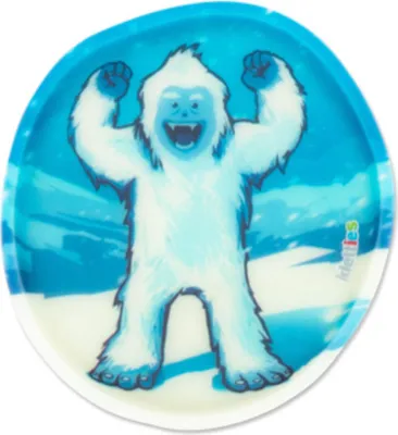 Produktbild von ergobag Funny Snaps Schulranzen-Zubehör Glow in the Dark Klettie Yeti blau mehrfarbig