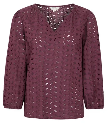 Image de Mountain Warehouse - Chemise pour femme, légère, décontractée, manches 3/4 MW5322 (36 DE) (violet)