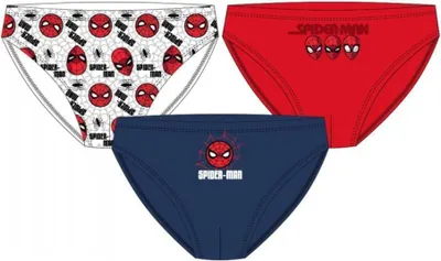 Produktbild von 3er Pack Jungen Slip mit Motiven von Spiderman, 100% Baumwolle 116/122
