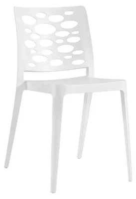Image de Chaise de restaurant en POLYPROPYLENE Blanc pour Exterieur