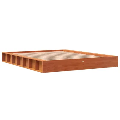 Produktbild von Massivholzbett ohne Matratze Wachsbraun 160x200 Kiefernholz