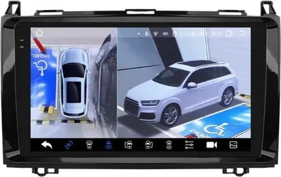 Productafbeelding van Autoradio met Bluetooth – CarPlay – Geschikt voor Mercedes B200 / Sprinter W906 / Viano / Vito W639 – Compatibel met Apple en Android – Stereo – Navigatiesysteem voor auto – Android 14 – Snapdragon – QLED-scherm – AI-spraakbesturing
