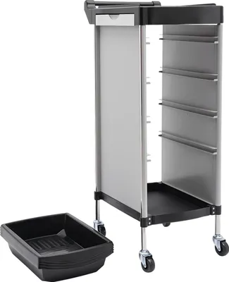 Obrázek produktu pro Salonní vozík, víceúrovňový, snadná mobilita, černý