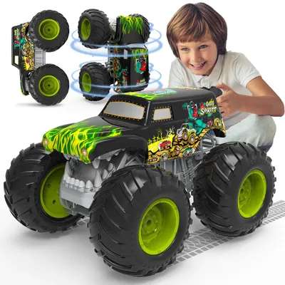 Produktbild von RC-Auto Monster Truck Ferngesteuert mit Licht 360°Drehung Ferngesteuertes Auto