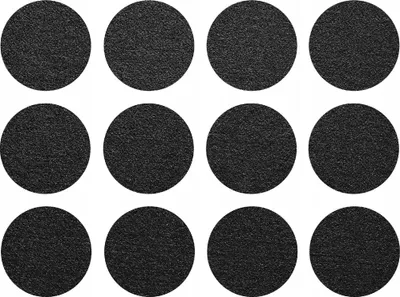 Obrázek produktu pro Samolepicí plstěné kluzáky 4 cm kulaté 12 kusů