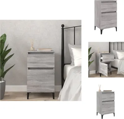 Produktbild von vidaXL Nachttisch Grau Sonoma 40x35x70 cm -  Nachttische