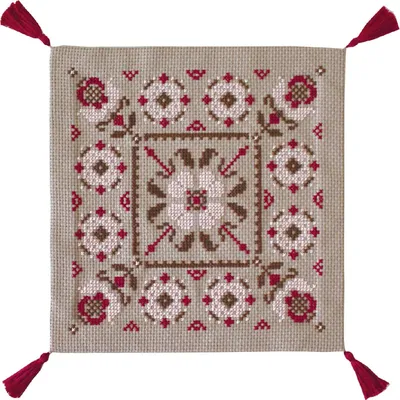 Produktbild von Olympus Kreuzstich Stickpackung "Rosegrau", Zählmuster, 36,5x29cm