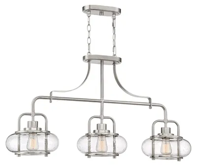 Produktbild von Elstead Trilogy Hängeleuchte E27 3-fach Nickel gebürstet