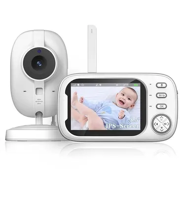 Produktbild von Babyfon mit Kamera 3,5" – Nachtsicht, Temperatursensor, VOX, Plug & Play