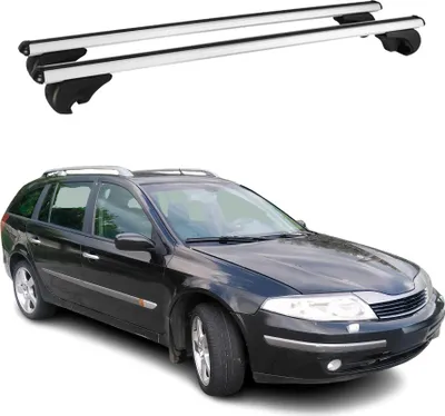 Produktbild von Dachträger Grundtäger für Renault Laguna Grandtour 2001-2006 75kg Alu Silber 2x