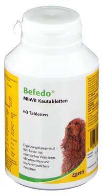 Produktbild von Befedo MinVit 60 Kautabletten | für Hunde | Vitamine & Mineralstoffe