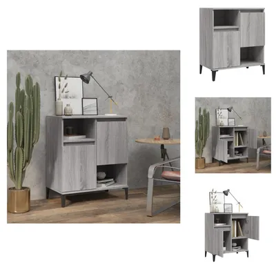 Obrázok produktu pre vidaXL Príborník Grey Sonoma 60x35x70 cm Materiál na báze dreva - Príborníky