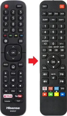 Produktbild von Fernbedienung geeignet für HISENSE HE50KEC315UWTS