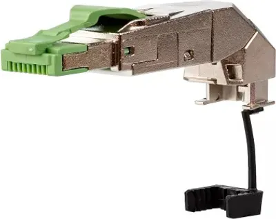 Produktbild von METZ CONNECT 130E405042PE, RJ-45, Grün, Silber, Cat5, IP20