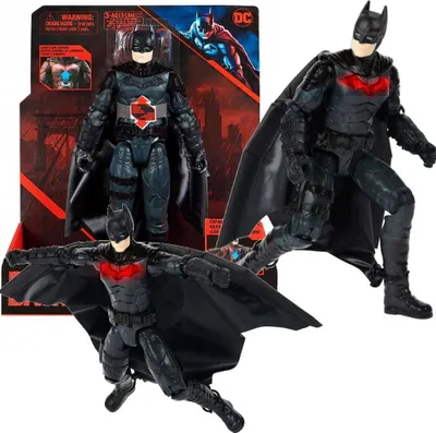 Zdjęcie produktu dla DC Comics BAT FGR MOV 12inFeatureFig GML, Figurka kolekcjonerska, Komiksy, Wymagane baterie, 450 g