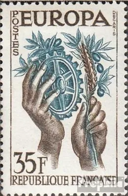 Produktbild von Briefmarken Frankreich 1957 Mi 1158 postfrisch Europamarken