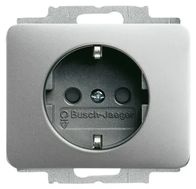 Produktbild von Busch-Jaeger 20 EUCKS-266, CEE 7/3, 2P+E, Weiß, 250 V, 16 A, 70 mm