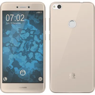 Produktbild von PhoneNatic Case kompatibel mit Huawei P8 Lite 2017 - gold Silikon Hülle 360° Fullbody Cover