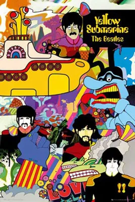 Produktbild von Beatles, Das Poster Yellow Submarine Version 3