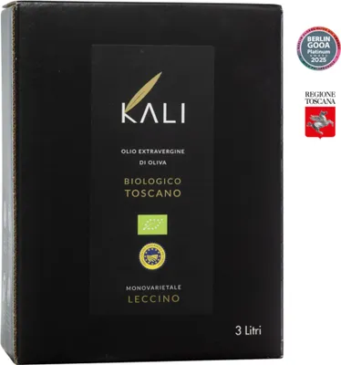 Zdjęcie produktu dla Kali Agri oliwa wczesnego zbioru extra virgin ultra premium Monovarietal Leccino Toscano PGI 3L