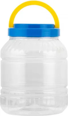 Produktbild von PET Plastik Einmachglas 3l Farben mischen