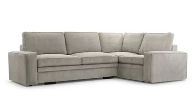 Produktbild von AX LIVING Cord Schlafsofa Couch hellgrau Treville mit Schlaffunktion R