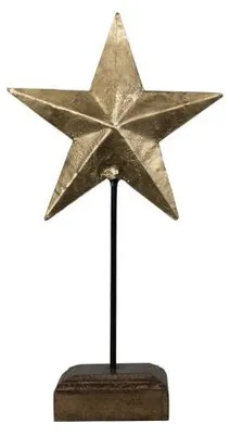 Productafbeelding van Mars & More, staande kerstster, goud, 35 cm