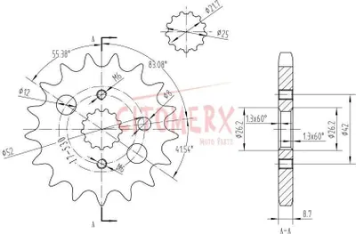 Immagine prodotto di Catena di trasmissione per Kawasaki ZX-9R Ninja, modelli dal 1998 al 2001, ZX9R, con anelli rinforzati X, rapporto 17/41