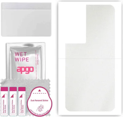 Produktbild von apgo Rückseite Schutzfolie, Skin, kompatibel mit TCL 40 NXTpaper, Hinten Displayschutzfolie aus Vinylfolie, kratzfest, einfache Montage - Matt Transparent