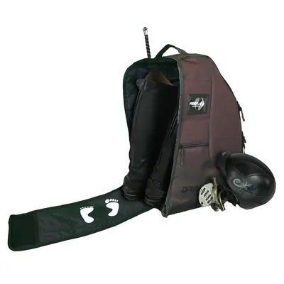 Produktbild von Reitstiefelrucksack/Reitstiefeltasche/Stiefeletten Taschen Deluxe mit Helmfach für Reitstiefel in vielen Farben